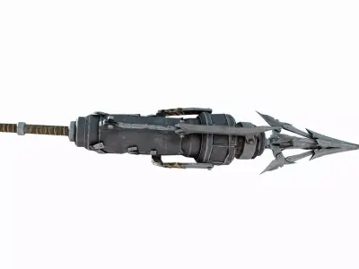 Doomsday wasteland style weapon claw spear 3D model
