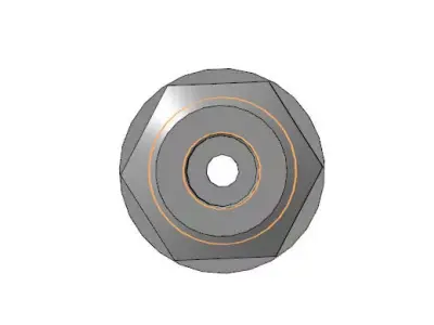 Threaded Plug 3D Model  Mechanical Part STL STEP 3D model