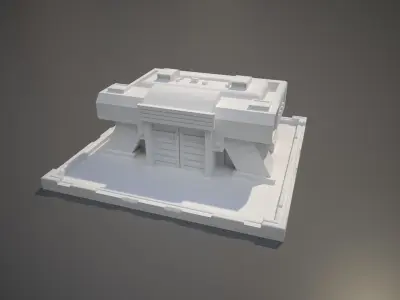 Futuristic Base Building 3D print model purchase