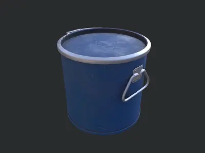 Sheet Drum Low-poly 3D model
