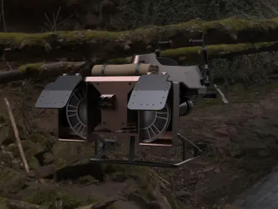 Imperial Speeder Bike from Star Wars 3D model