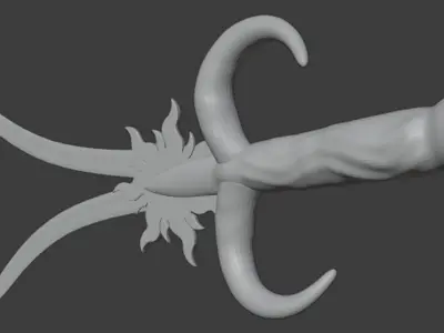 Orks Sword Low-poly 3D model