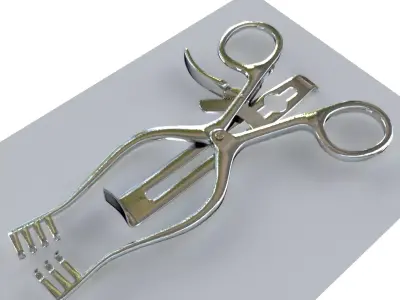 Henley Retractor surgical instrument 3D model