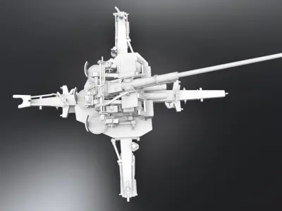 Flak 37 Alternate Scale model 3D print model