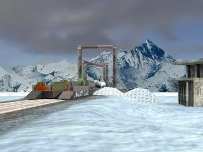 Complete Environment  Low-poly 3D model