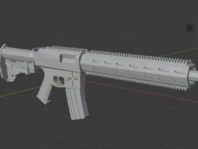Free Custom AR-15 Free low-poly 3D model