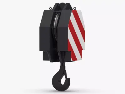 Liebherr LR Crane Hook Block 05 1 3D model