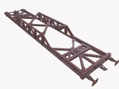 Bogie Welding Frame Low-poly 3D model