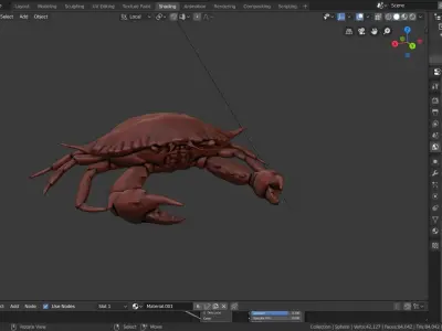 blue crab 3D model