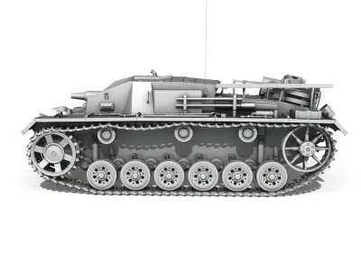StuG III - Ausfuerung D  3D model