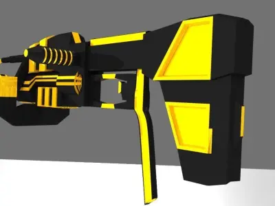 Scifi Gun 3D model get