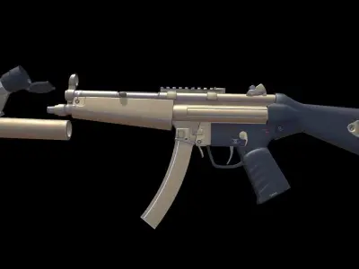 MP5 A2 - Game Ready - Low-poly 3D model