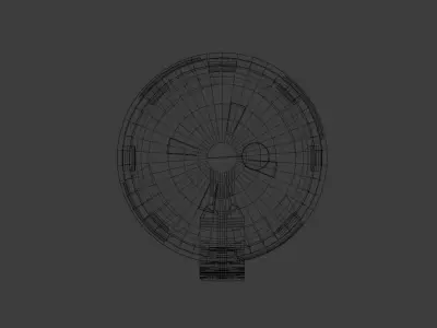 Futuristic Frag Grenade low poly model with Textures Low-poly 3D model