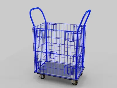 Mesh trolley 3D model