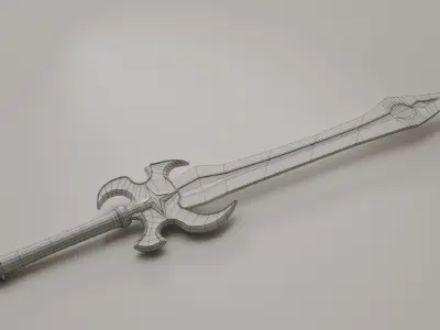 Fantasy Sword Free low-poly 3D model purchase