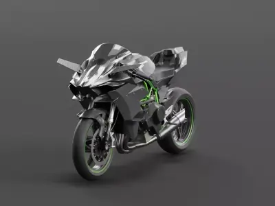 Kawasaki Ninja H2r Free 3D model