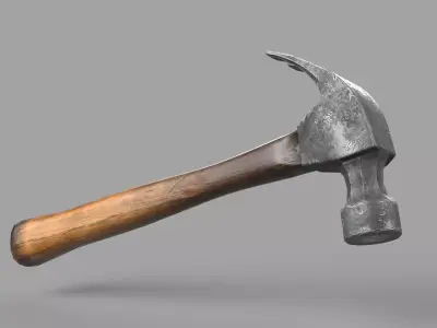 Game Ready Hammer Low-poly 3D model