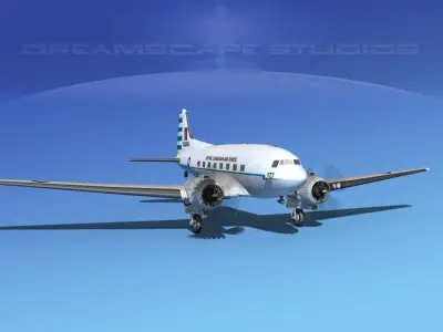 Douglas C-47 Dakota RCAF 3D model