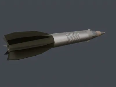 Vulcano GLR 155mm Low-poly 3D model