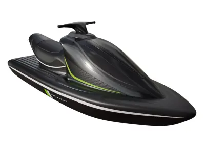 Jet Ski Low-poly 3D model
