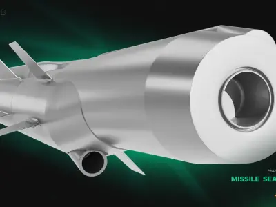 Missile Sea Venom  3D model