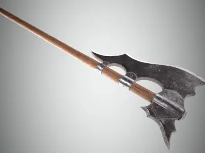 Battle Axe  Low-poly 3D model
