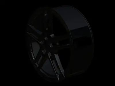 Bavaro black car rim 3D model