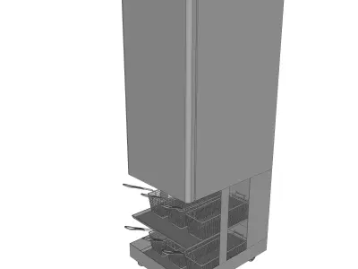 FROZEN FOOD DISPENSER HOLDS 2 BASKETS  MODEL R160 3D model
