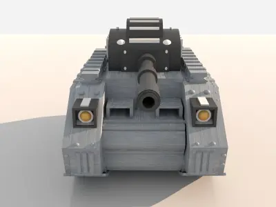 Sci-Fi Mecha Tank Military Vehicle 3D model