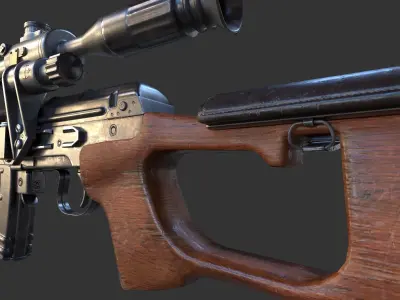 SVG-Snayperskaya Vinyovka Dragunov 3D model
