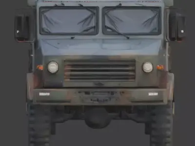 Necro-Tactical Armored Transport 3D Model Low-poly 3D model