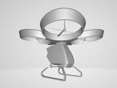 El Cezeri Futuristic Vtol Car Low-poly 3D model