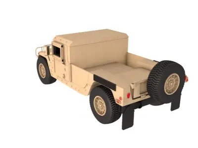 HMMWV M998 Desert 3D model