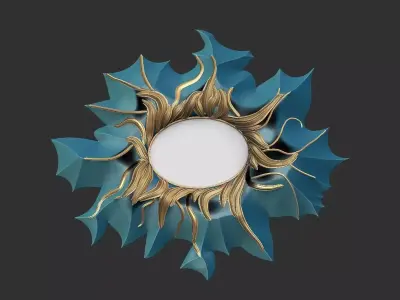 Polygonal mirror frame 3D model