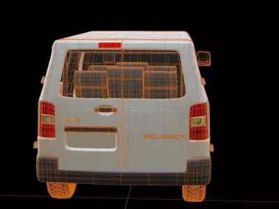 Peugeot Expert 2014 Passenger Van 3D model
