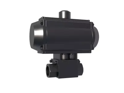 pneumatic actuator - Actuated Valve Double Acting 3D print model order