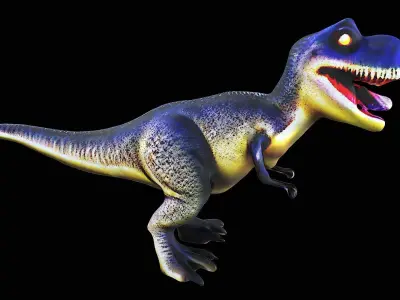 cartoon t-rex dinosaur 3D model