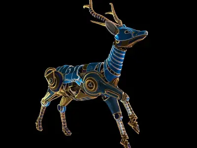 Deer stemapunk 3D model