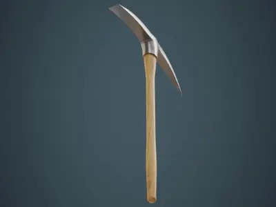 Pickaxe 1A Low-poly 3D model