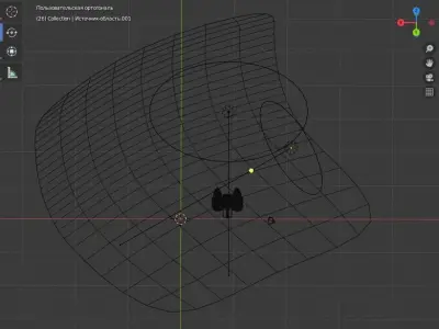 low poly spacecraft fighter Low-poly 3D model