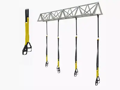 TRX Gym sport system fitness 3D model