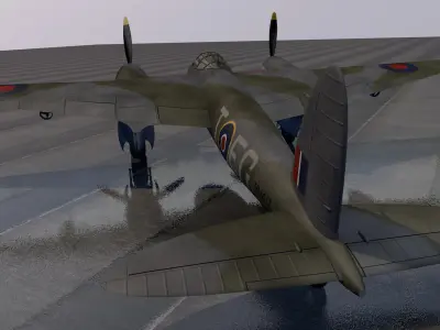 DeHavilland Mosquito Mk-6 3D model