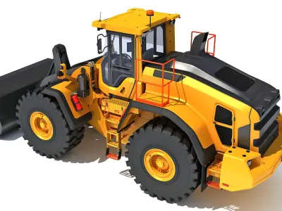 Wheel Loader Construction Machinery 3D model