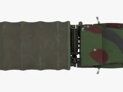 4K Textures Truck M923 Low-poly 3D model