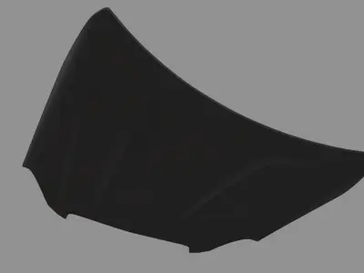 Car Bonnet 06 Low-poly 3D model