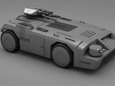military  truck  3D model