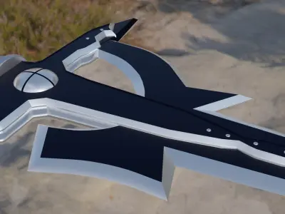 Elucidator Sword Low-poly 3D model