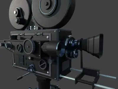 Vintage Movie Camera 3D model