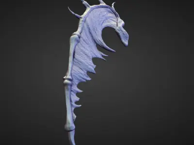 WING43 high poly sculpt 3D model