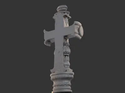 Celtic ornate cross 3D model